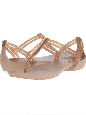 BNWT CROCS Isabella T-strap Thong Sandals Size 6
